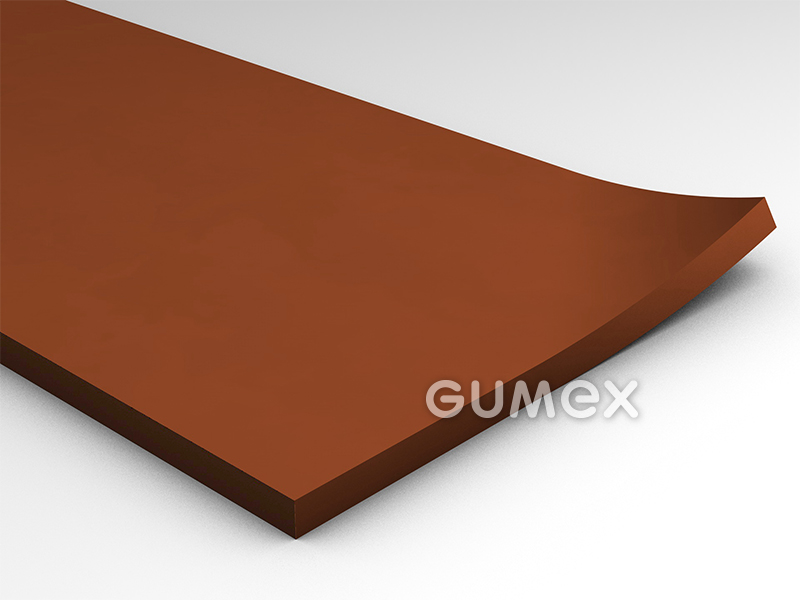 Gummi 1504, 2mm, 0-lagig, Breite 1400mm, 35°ShA, NR, -30°C/+70°C, ziegel, 